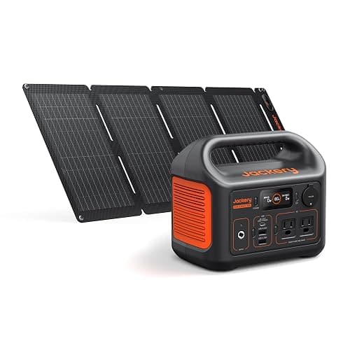 Jackery Solar Generator 300 and 40W Solar Panel,292Wh,300W AC | Pure Sine Wave AC Outlet, for RV, Outdoors, Camping, Travel, Blackout - Image 1
