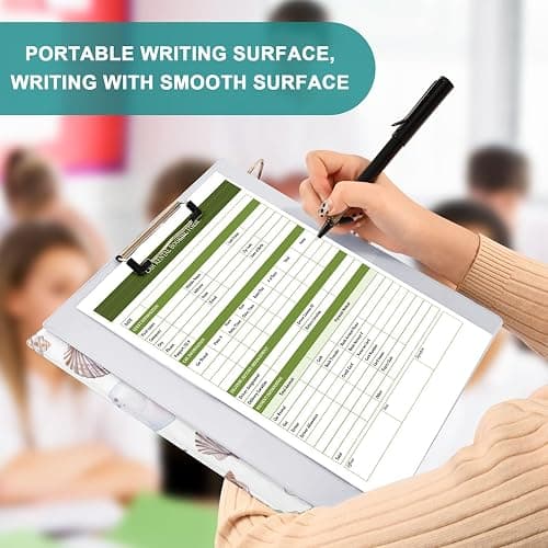 3 Ring Binder 1 Pack Tropical Beach with Clipboard with PVC Pockets with 2 Pockets 3 Ring Binder with 1.5 inch Round Ring for School or Office Supplies thumbnail 8
