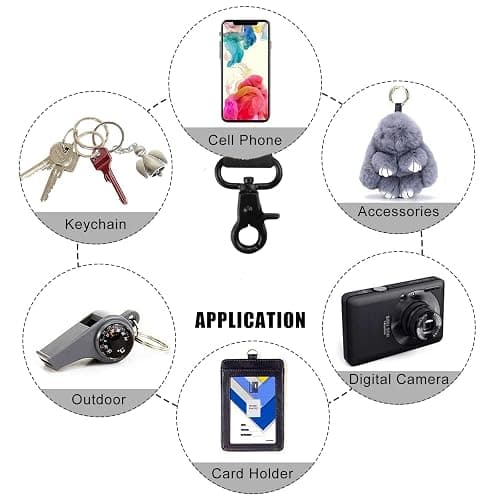 Yiflin Cute Wrist Lanyard for Keys, Keychain, Wallet, Id Holder, Cell Phone, Wristlet Lanyard Key Chain Holder（Black Leopard） thumbnail 6