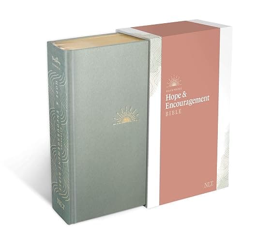 NLT DaySpring Hope & Encouragement Bible (Hardcover Deluxe, Seafoam Green) - Image 1