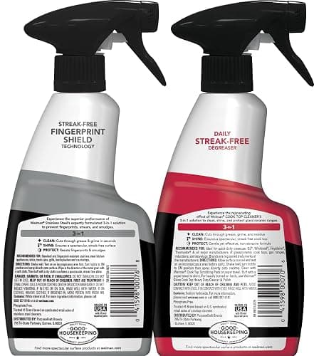 Weiman Stainless Steel Cleaner & Cooktop Daily Cleaner - 12 Ounce - Kitchen Appliance Cleaner Kit thumbnail 2