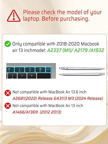 Seorsok Compatible with MacBook Air 13 Inch Case 2022-2018 Release A1932 A2179 M1 A2337 Touch ID,Elegant Leather Plastic Hard Shell Case with Keyboard Cover,Beige Woven Fabric Design thumbnail 3