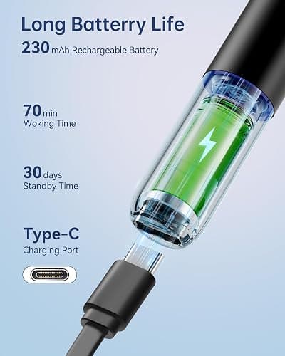 Jegoat Ear Wax Removal, Ear Wax Removal Tool Camera with 1296P HD Camera and 6 LED Lights, Ear Cleaner with 10 Ear Pick, Upgraded Ear Wax Removal Kit for iOS and Android, Black thumbnail 5