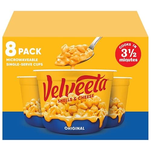 Velveeta Shells and Cheese Mac and Cheese, 8 Cups, for Easy Snacks or Dinner Sides, Original Flavor, 2.39 oz - Image 1