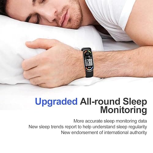 Xiaomi Smart Band 10 - Autonomie jusqu'à 21 Jours, écran 1,72", AMOLED avec taux de rafraîchissement de 60 Hz, Sommeil, Stress, SpO2, Moniteur de fréquence Cardiaque, 5 ATM, Mi Fitness, Noir thumbnail 6
