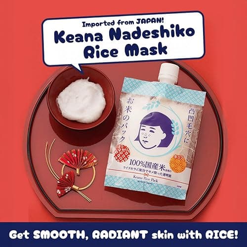 Ishizawa Keana Rice Face Pack - 170g/6oz | Pore Minimizing, Instant Brightening & Deep Hydration Mask | Smooths Skin Texture | Made in Japan - (Pack of 1) thumbnail 3
