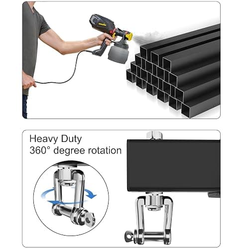 VivaZen Adjustable Heavy Duty Bag Hanger,Wall Mount Punching Bag Hanger,Thickened Steel Plate and Stainless Steel kit for Home Gym Indoor Outdoor (Supports up to 900Ib) thumbnail 4