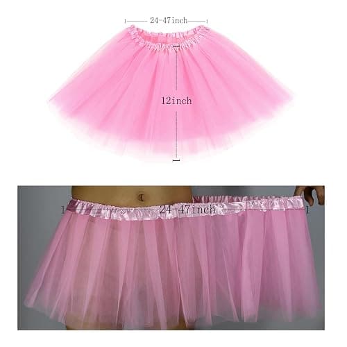 XINXIYAN Tutu for Girls Womens Skirt 5 Layers Mardi Gras Outfit Halloween Costume Dress Party Favor thumbnail 6