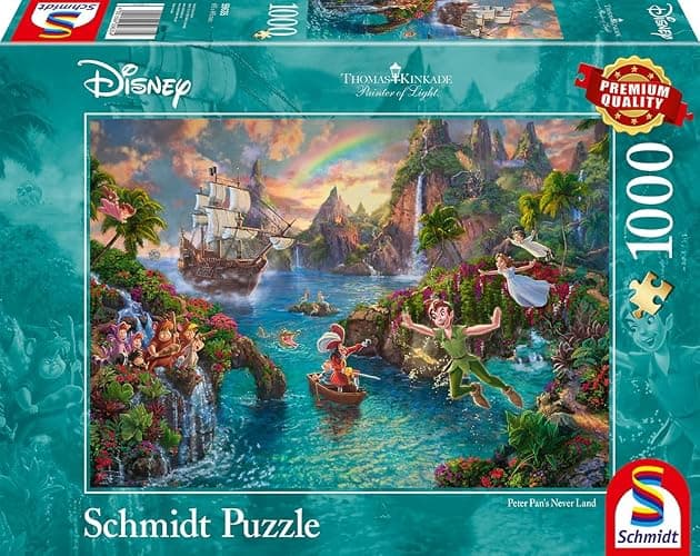 Schmidt, Thomas Kinkade: Disney Peter Pan Puzzle -1000pc, Puzzle, Ages 12+, 1 Players thumbnail 4