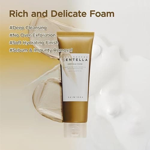 SKIN1004 Madagascar Centella Ampoule Foam, 4.23 fl.oz, Korean Face Cleanser & Makeup Remover with Centella Asiatica, Gentle Daily Cleanser for Soft Skin, Korean Skin Care thumbnail 7