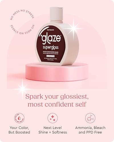 Glaze Supergloss Gloss Colorato – Per capelli castano espresso scuro non decolorati, ravviva il colore, dona lucentezza, trattamento tonalizzante semi-permanente – 190 ml thumbnail 3