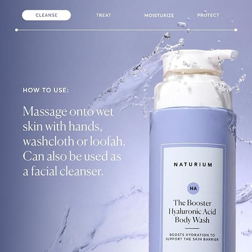 Naturium The Booster Hyaluronic Acid Body Wash, Hydrating & Moisturizing plus Minimizes Dryness, with Glycerin & Vitamin B5, 16.9 oz thumbnail 6