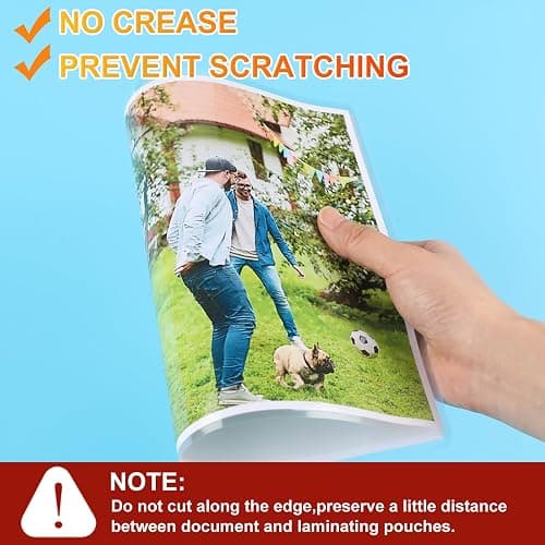 CAREGY Thermal Laminating Pouches, 300 Pack Laminating Sheets, 3 Mil, 9 x 11.5 Inches Lamination Sheet Paper for Laminator, Clear, Letter Size, Office and School Supplies - 300PACK-3Mil (9 x 11.5Inches) thumbnail 6