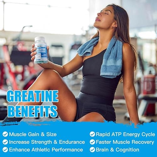 ElevateLife Creatine Monohydrate Gummies for Men & Women, Chewables Creatine Monohydrate for Muscle Strength, Muscle Builder, Energy Boost, Pre-Workout Supplement(90 Count)-Blueberry thumbnail 7