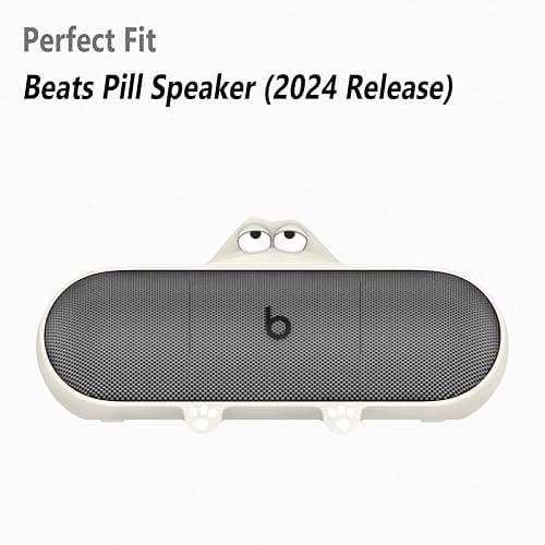 Geiomoo Silicone Case for Beats Pill (2024 Release) Speaker, Protective Portable Scratch Shock Resistant Cover (Beige) thumbnail 2