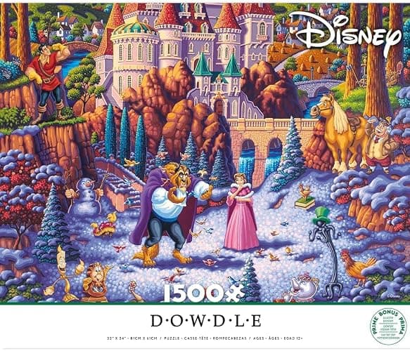 Ceaco - Disney - Dowdle - Beauty & The Beast Finding Love - 1500 Piece Jigsaw Puzzle thumbnail 3