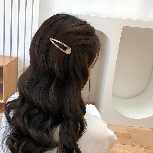 Cptots Small Hair Barrettes For Women No Slips Metal Snap Clips For Thin And Fine Hair,Matte Black Tortoiseshell,20 PCS,1.97 x 0.5 Inch. thumbnail 4