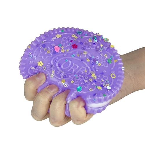 ORB Tabalicious Taba-Pops Jumbo Purple TABA Squishy Cookie - Super Soft, Jumbo Sized Sandwich Cookie - Squish, Squeeze, Pinch for Stress Relief - Play Food Squishy Fidget Toys for Kids and Adults thumbnail 3