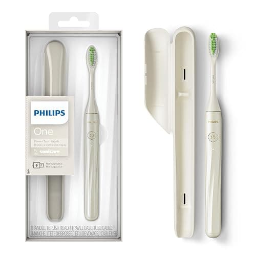Philips Sonicare One by Sonicare Rechargeable Toothbrush, Snow, HY1200/27 - Image 1