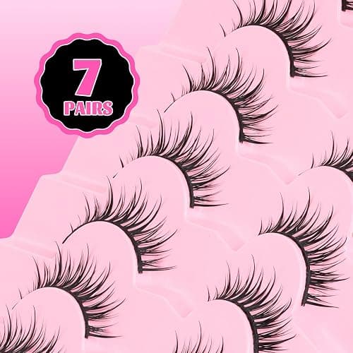 Veleasha Lashes Kit Manga Eyelashes DIY Lash Spiky Lash Clusters 7 Pairs Pack (Sugar Kit) thumbnail 7