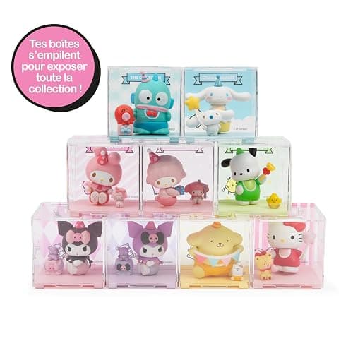 Hello Kitty Mini Figure Blind Box – 1 Random Character Included (Ode to Joy Series), Collect 1 of 8 Styles + 1 Secret, Sanrio Figure with Party Accessory, Base & Stackable Display Box thumbnail 8