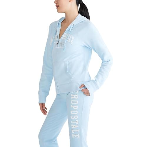 AEROPOSTALE womens Logo Full Zip Hoodie- Arches- 1987 thumbnail 3