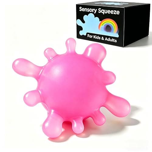 1 Pack Fidget Toys Stress Balls for Kids, Splat-Tastic Squishy Toy, Stress Splat Toy, Squishies Anxiety Stress Relief, Ice Squishy Stress Sensory Cube Malt Sugar Balls with Autism (Purple) - Image 1
