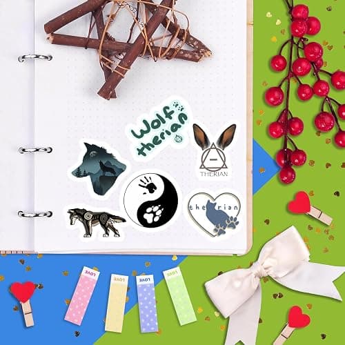 BulbaCraft 100Pcs Therian Stickers, Therian Stuff, Gifts for Women & Men - Therian Stickers thumbnail 8