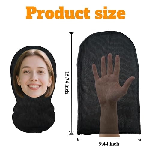 DVDKOLA Custom Mask With Full Face Personalized Face Stretch Mask Personalized Funny Mesh Face Mask Halloween Gifts thumbnail 2
