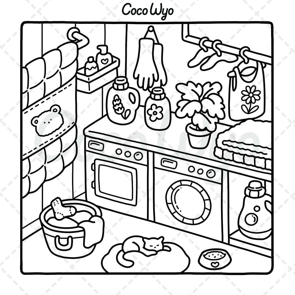 Little Corner: Coloring Book for Adults and Teens, Super Cute Designs of Cozy, Hygge Spaces for Relaxation thumbnail 6