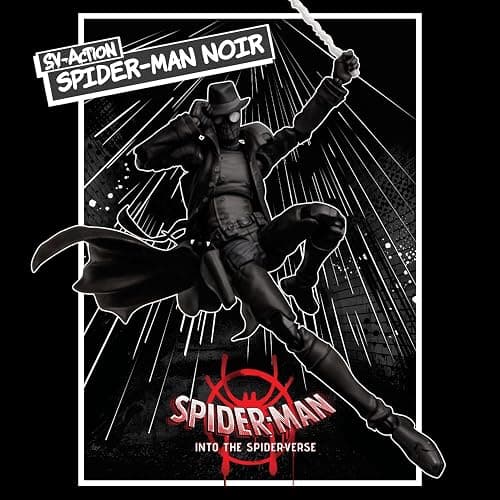 Spider-Man: Spider-Bath SV Action Spider-Man Noir Action Figure, Non-scale, ABS & PVC, Pre-painted Complete Action Figure thumbnail 3
