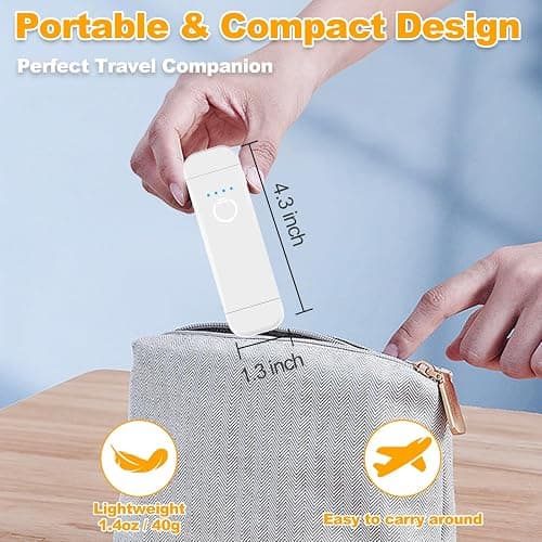 HIONXMGA Book Reading Light,Silent Touch Books Lamp for Reading in Bed,Rechargeable Clip on Booklight with 3 Amber Colors & 7 LEDs Precise Dimming for Eye Caring Night Reading,Book Lovers,Kids,White thumbnail 5
