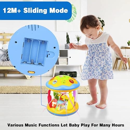 Aboosam Baby Toys 6 to 12 Months - Musical Learning Infant Toys 12-18 Months - Babies Ocean Rotating Light Up Toy for Toddlers 1 2 3+ Years Old Boys Girls Baby Gifts thumbnail 4