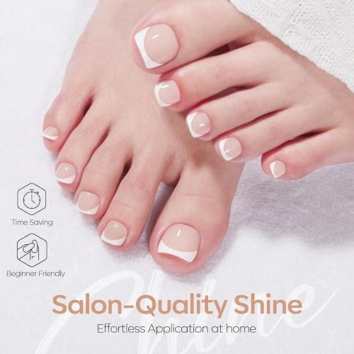 modelones French Tip Nail Tool 6Pcs Nail Stamp Silicone French Tips Stamp | with 2 Sizes Replacement Heads Nail Stuff for French Manicure Home DIY Salon with Jelly Stamper Scraper Nail Stamping Kit thumbnail 4