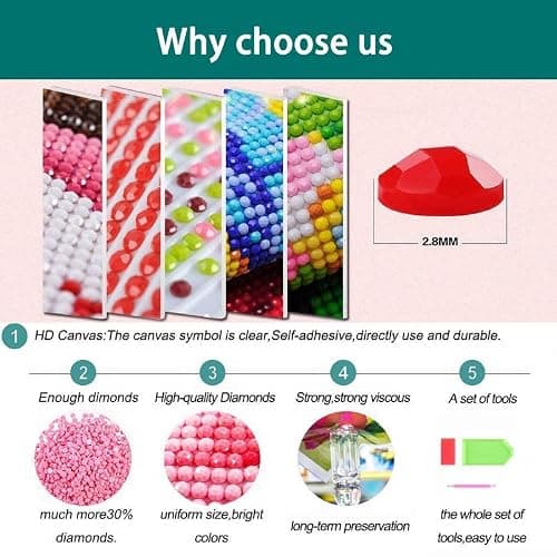 YSCOLOR New DIY 5D Full Diamond Painting Embroidery Van Gogh Starry Night Cross Stitch Kits Abstract Oil Painting Resin Craft Home Decor 11.8X15.8 in/30X40cm thumbnail 5