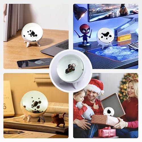 ZenFrekvens Dancing Ferrofluid Display with Music Rhythm, Magnetic Liquid Art with Stand, Ferrofluid Speaker Music Mate, Symbiote in a Bottle, Ferrofluid Display Lamp, Desktop Decor, Teenager Gifts thumbnail 5
