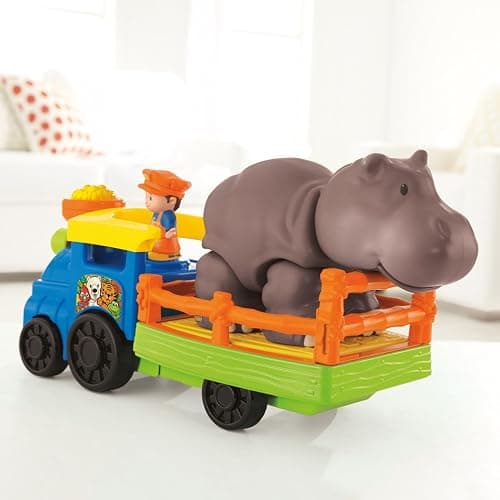 Fisher-Price Little People Toddler Toy Train Choo-Choo Zoo with Music Sounds and 3 Figures for Pretend Play Ages 1+ Years thumbnail 12