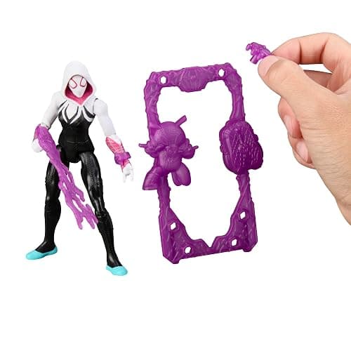 SPIDER-MAN Marvel ActionVerse Ghost-Spider Action Figure & Accessories, 4.5-Inch (11.4 CM) Super Hero Toys & Figures for Kids, Ages 4+ thumbnail 5