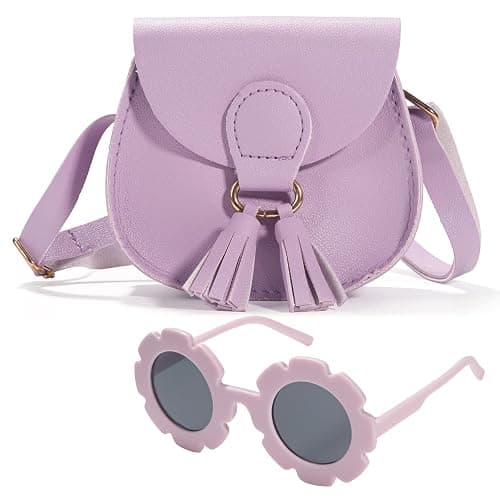 LJCTULY Girls Purse, Kids Crossbody Purse, Shoulder Bags for Toddler, Tassel Bags for Girls Age 2-14 - Image 1