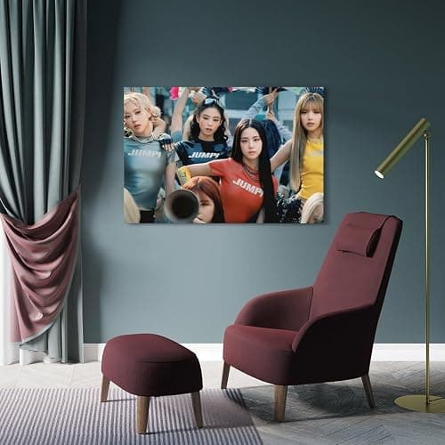 JIANGDANPPBEM Blackpink Poster DecoMotif Poster Dekorieren Sie Ihren Raum, definieren Sie Ihren Stil, 20 x 30 cm, Rahmenstil-6 thumbnail 4