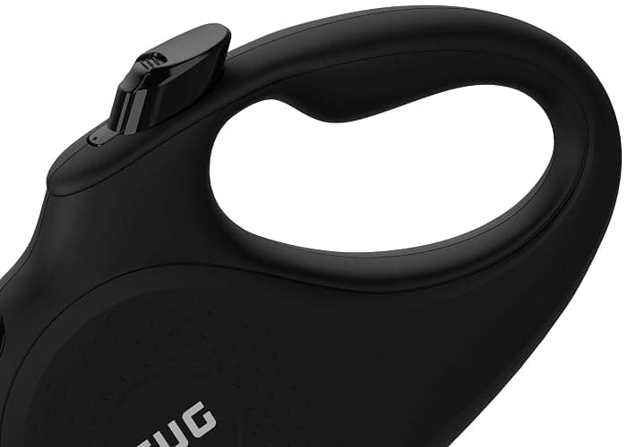 TUG 360° Tangle-Free Retractable Dog Leash with Anti-Slip Handle | 16 ft Strong Nylon Tape | One-Handed Brake, Pause, Lock (Small, Black/Grey) thumbnail 6