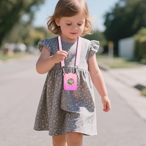Againmore Silicone Cover Case Compatible with Bitzee Magicals Interactive Toy Digital Pet, Protective Sleeve Skin with Shoulder Strap for Virtual Electronic Pets & Accessories (Bag Only) - Pink thumbnail 6