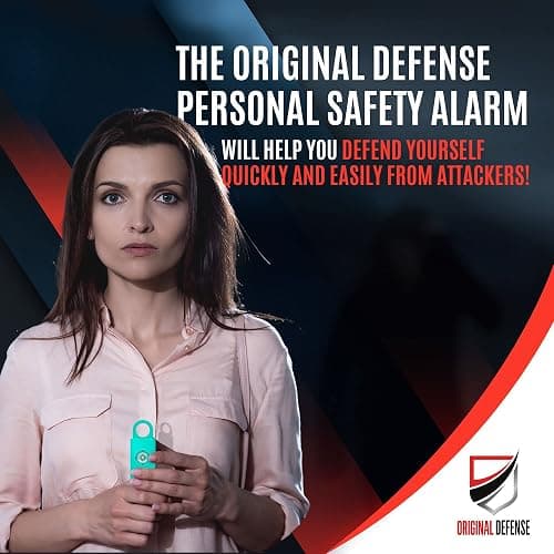 Original Defense® Siren Self-Defense Alarm - 130 dB Keychain Alarm with LED Strobe Light for Women, Children, and Elderly - Police Recommended - (Mint, 1 Count) thumbnail 4