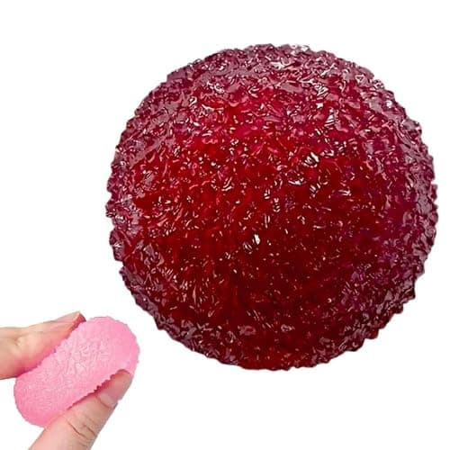 Stress Balls Squishies Toys for Adults, Glitter Stress Relief Malt Sugar Ball, Slow-Rise Squishies Sugar Soft Ball, Squeeze Toys for Birthday Gift, Party Favors Goodie Bags Stuffer (Wine red) thumbnail 2