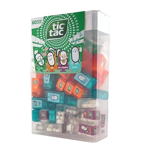 TIC TAC Box with 60 Mini Boxes (Mint, Orange, Spearmint, Peach and Passion fruit) 234g by Tic Tac thumbnail 3