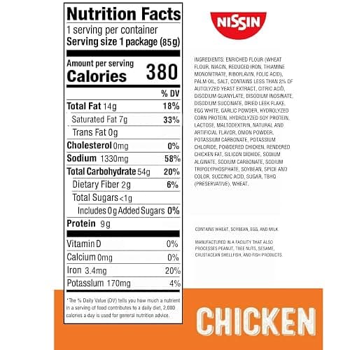 Nissin Top Ramen Noodle Soup, Chicken, 3 Ounce (Pack of 24) thumbnail 2