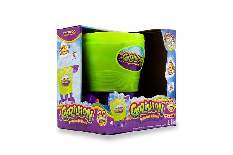Gazillion Tornado Bubble Machine - Kids Bubble Blower - Blows 4500 Bubbles per Minute - Ideal for Outdoor Fun & Parties - Includes 4 oz. Gazillion Bubble Non-Toxic Solution - Green thumbnail 2