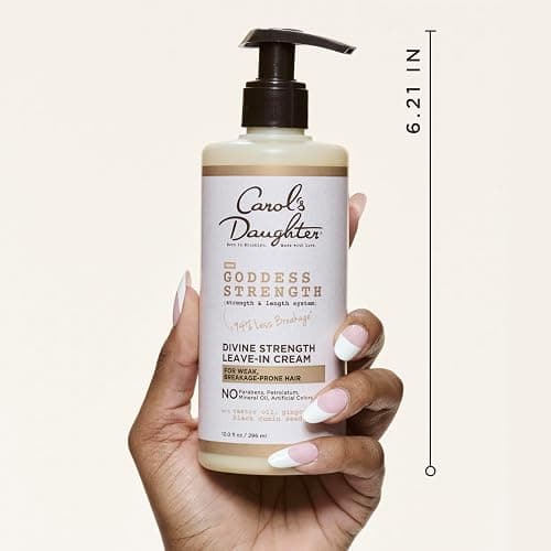Carol's Daughter Goddess Strength Leave In Conditioner Cream, 10 Fl Oz - Strengthening and Moisturizing for Wavy, Curly Hair thumbnail 2
