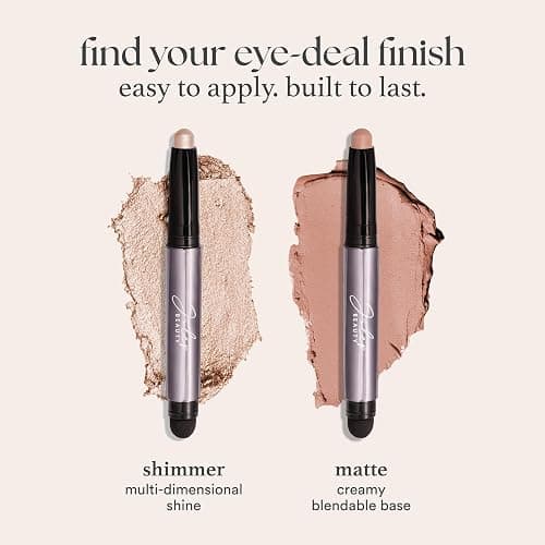 Julep Eyeshadow 101 Cream-to-Powder Waterproof Shadow Stick – Champagne Shimmer – Long-Lasting, Crease-Proof, Medium Golden-Beige Shimmer Cream Eyeshadow with Built-in Smudger thumbnail 8