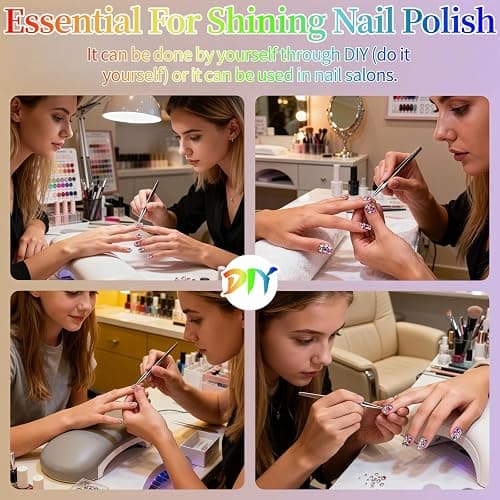 40000 Pcs Jelly Rhinestones for Bedazzling & Nail Art - 3mm Multicolor Flatback Gems, Includes B7000 Glue, Tweezers & Pen - DIY Bedazzler Kit for Diamond Art, Jewelry Making, Crafts (24000 pcs) thumbnail 3